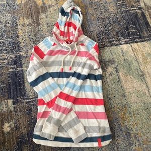 Women’s striped hoodie shirt